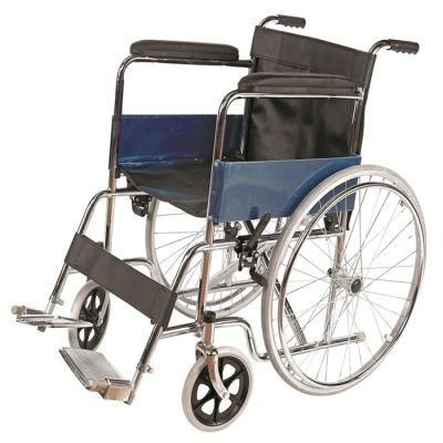 Foshan Fy809 Steel Foldable Economic Wheelchair for Disabled