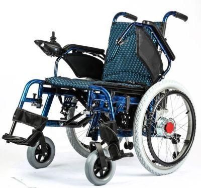 Multiple Colour Foldable Electrical Wheelchair Load Capacity 100kg Wheel Chairs