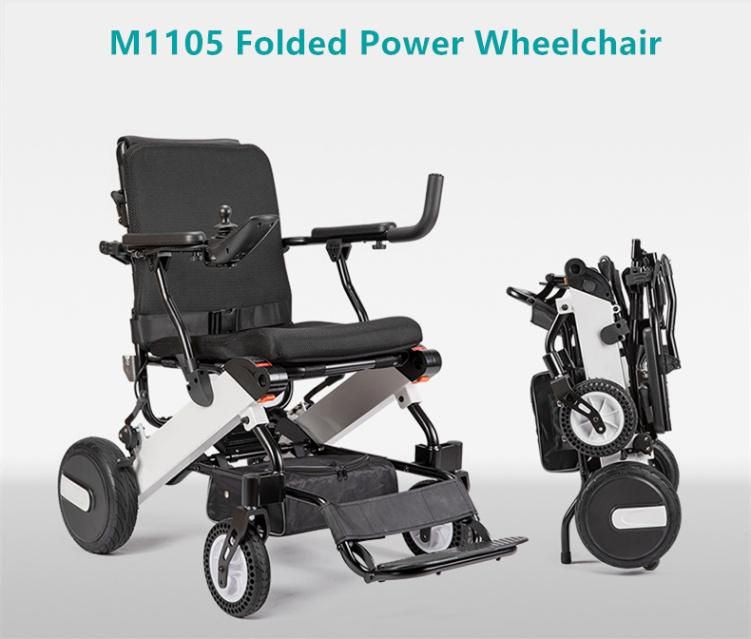 15ah Lithium Battery Light Folded Electric Wheelchair