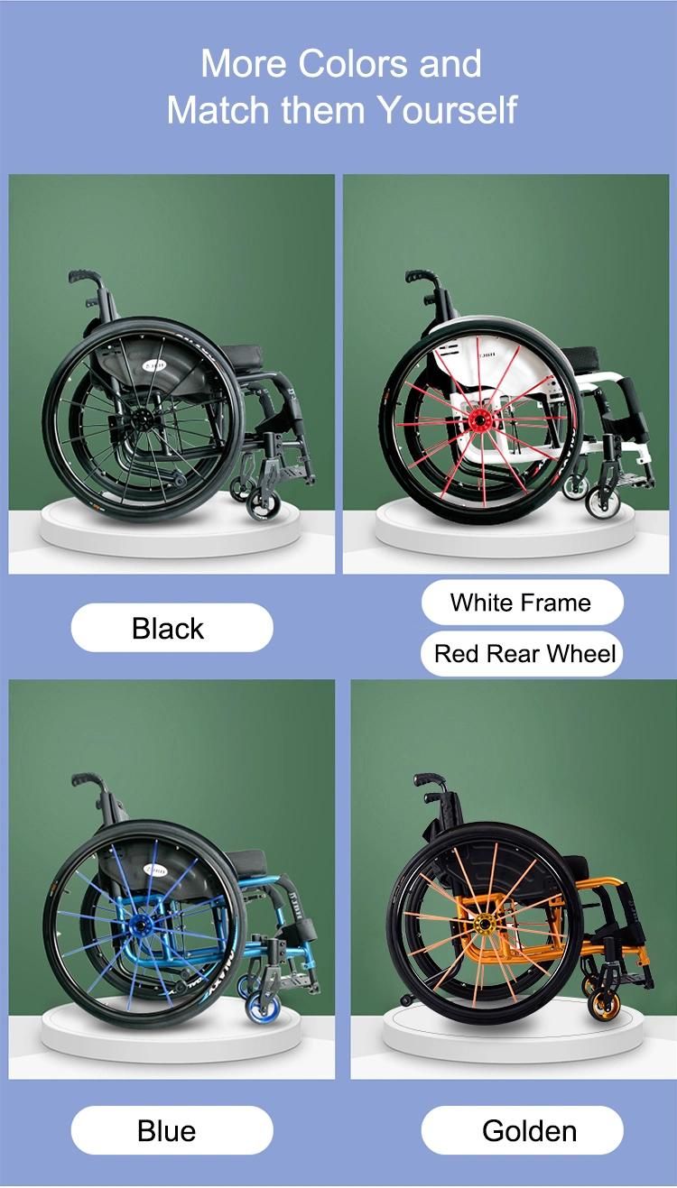 Leisure Sport Wheelchair Folding Light Portable Manual Wheelchair CE Certificated