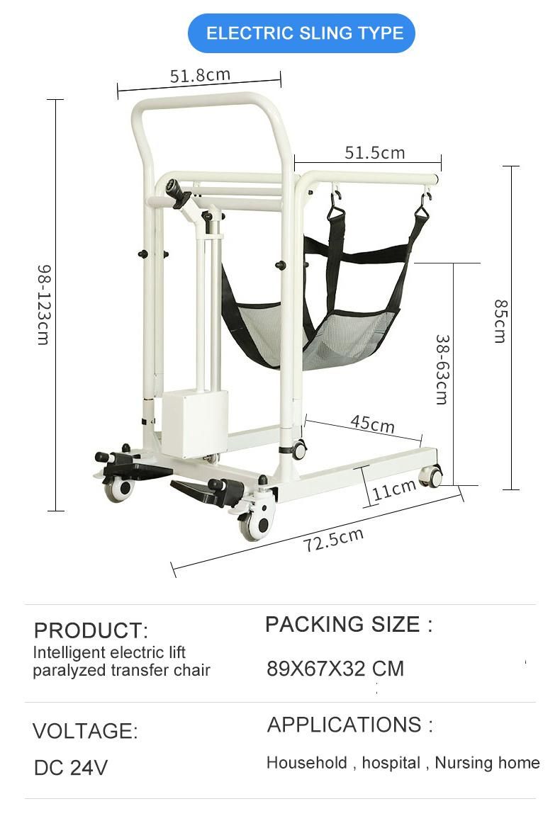 Disabled Shower Stool Waterproof Electric Lift Old People Transfer Commode