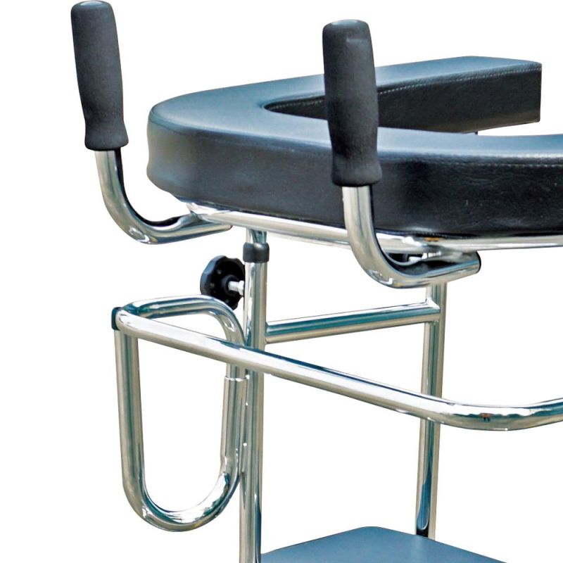 Medical Product Adjustable Walking Frame with Castor and Seat