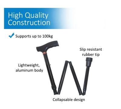 Folded Cane Flexible Aluminum Walking Stick