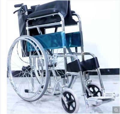 Medical Equipment OEM/ODM Medical Wheelchair Manufacturer 809 Chrome Cheapest Wheelchair