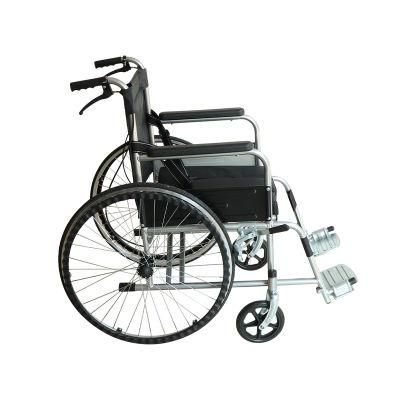 Cheapest Hospital Black Manual Toilet Wheelchair Price