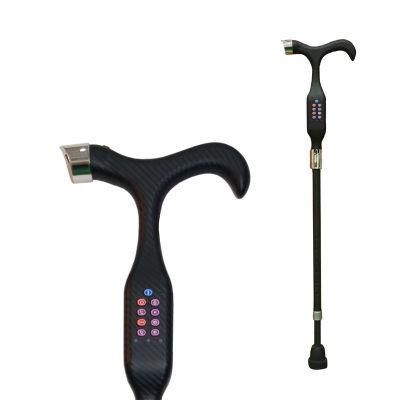 Height Adjustable Folding Portable Carbon Fiber Cane Crutch Walking Stick with LED