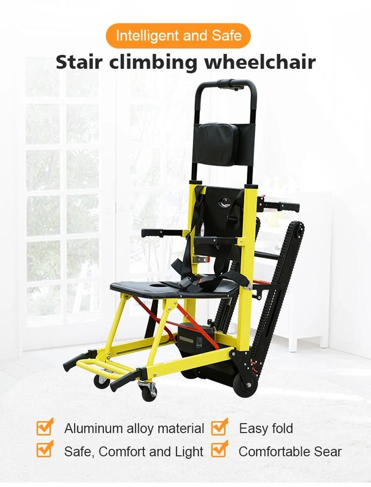 Folding Disabled Electric Stair Climbing Wheelchair