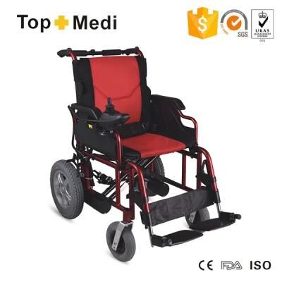 Topmedi Lightweight Power Wheelchair with Lithium Battery