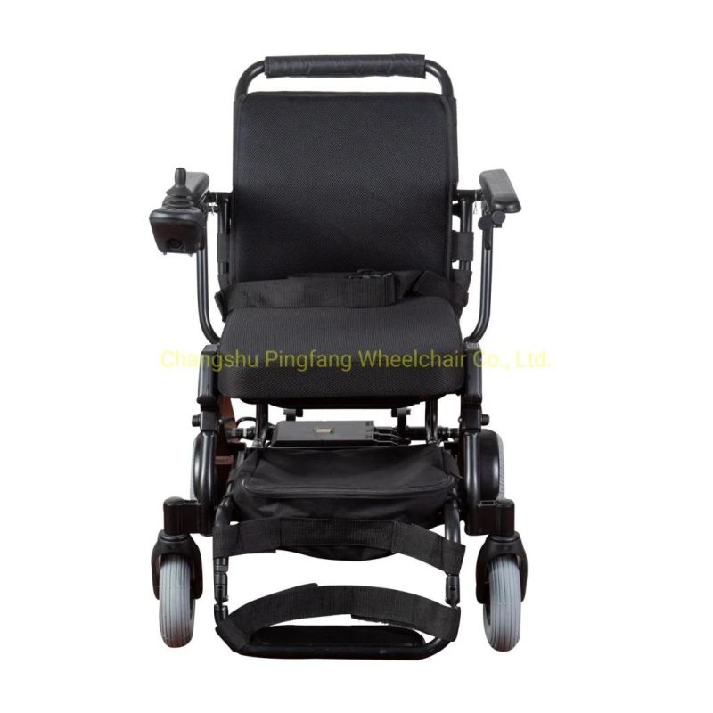 aluminum Alloy Lithium Battery Foldable Portable Wheelchair with Ce, ISO13485