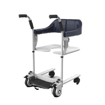 Medical Products Disabled Fold Mobile Toilet Commode Lift Wheelchair