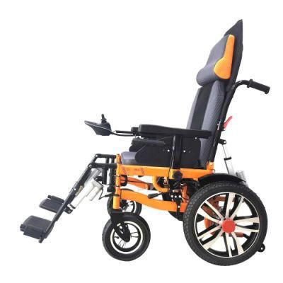 Newest Innovative Reclining Foldable Power Electric Wheelchair Price Sale Silla De Ruedas for Disabled Handicapped Elderly Electric Relining