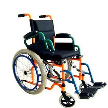 Adult Patients Mechanical Wheelchair with Rubber Tires and Nylon Heel Loops