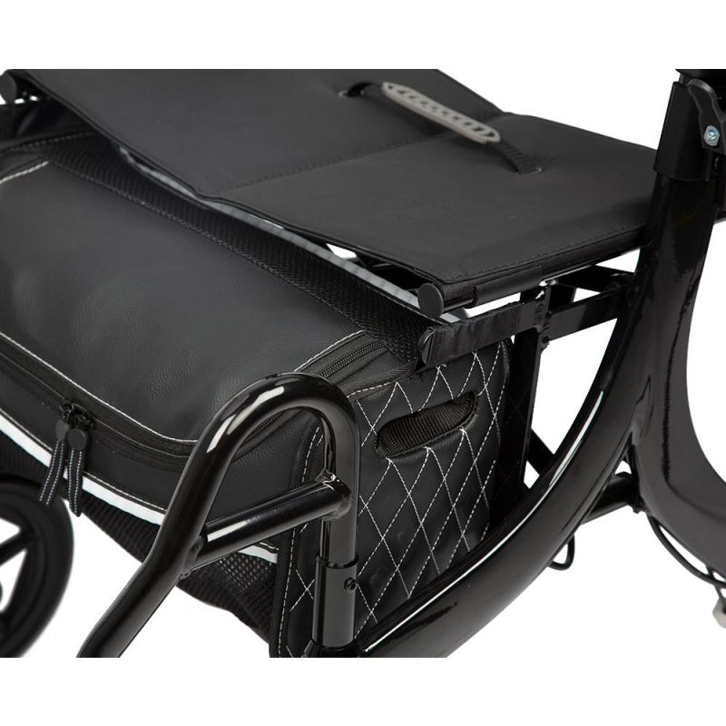 Aluminum Walking Aids Nursing Shopping Cart Foldable Electric Walkers Rollator