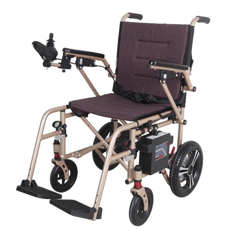 Magnesium Alloy Portable Hospital Electric Folding Wheelchair