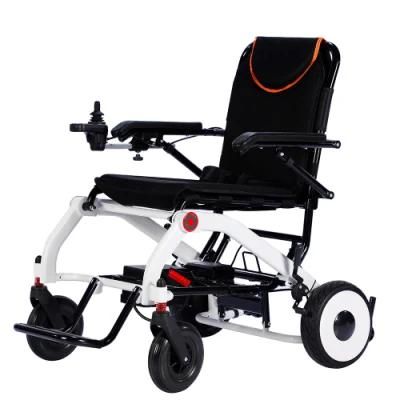 New Style Light Weight Manual Aluminum Folding Wheelchair for Adult with Hub Brushless Motor 700W and 6ah Lithium Battery