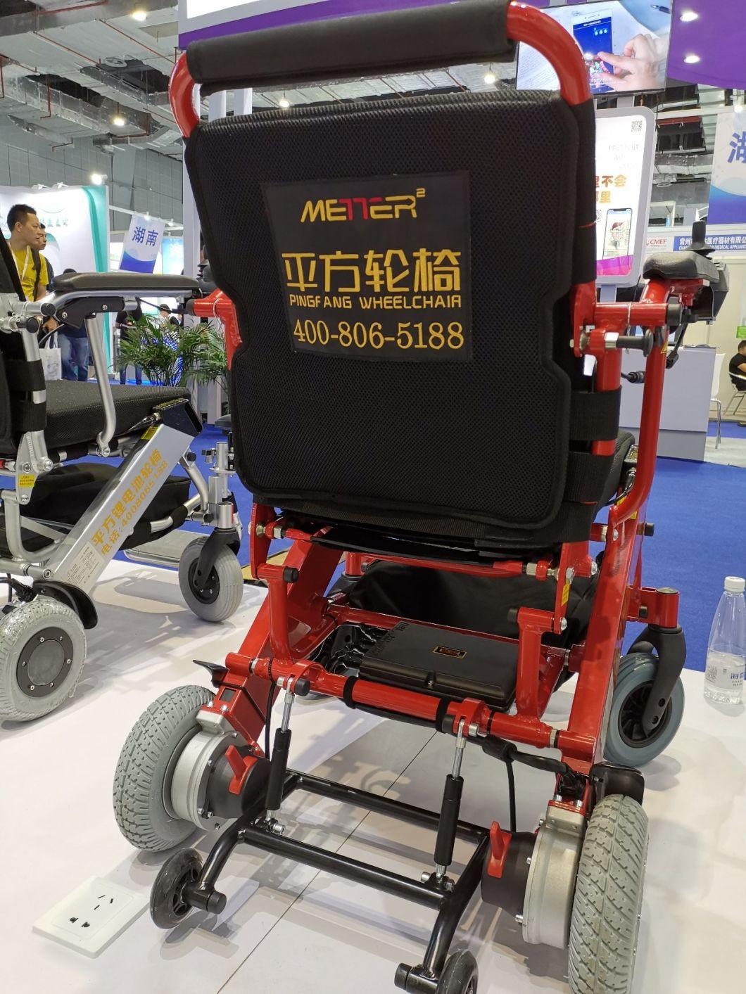 Foldable Portable Lightweight Aluminum Alloy Handicapped Manual Electric Power Wheel Wheelchair for Elderly People
