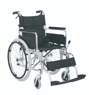 42 Inch Seat Width Aluminum Detachable Arnrest &amp; Fottrest Wheelchair