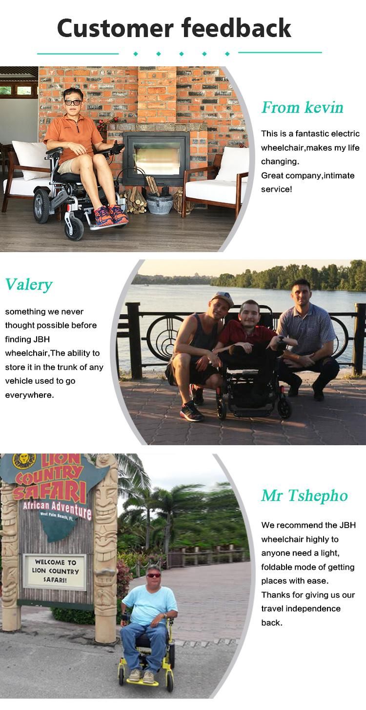 Lightweight Portable Folding Electric Wheelchair for Disabled