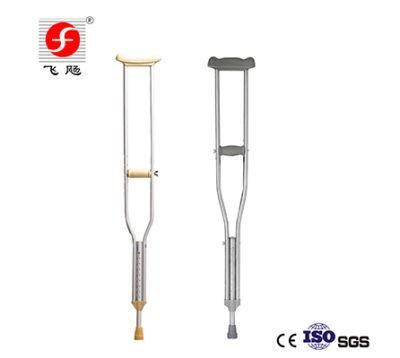 Adjustable Height Walking Portable Forearm Disabled Medical Aluminum Arm Leg Knee Crutches Axillary
