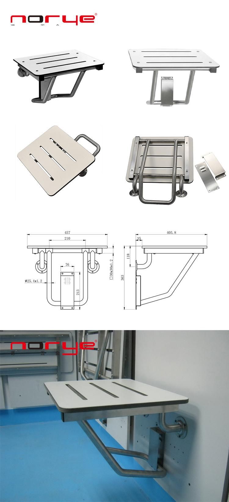 Customize Stainless Steel 304 Wall Mounted Shower Bench Shower Seat