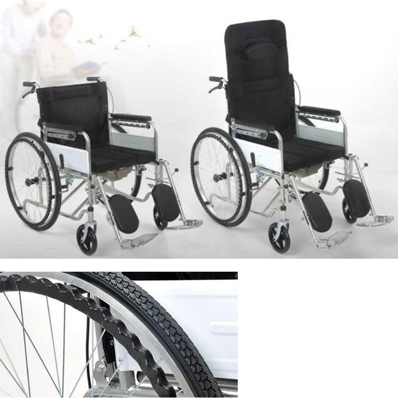 Medical Rehabilitation Equipment Portable Folding Hand Pushed Wheelchair for The Disabled