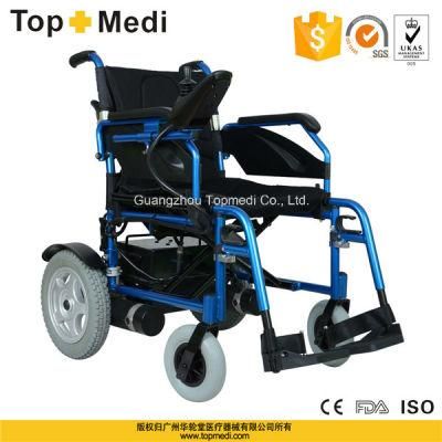 Topmedi Disabled Outdoor Aluminum Foldable Electric Power Wheelchair