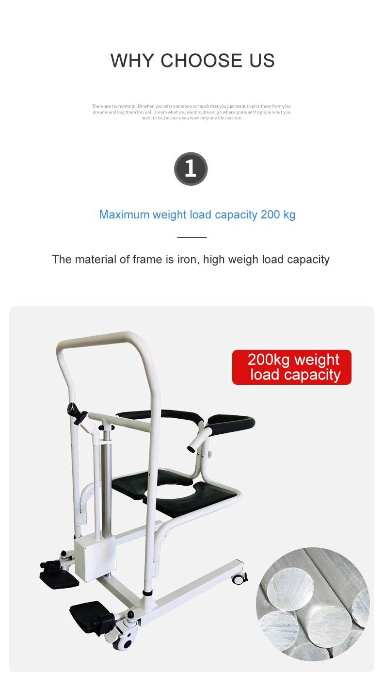 Automatic Lift Patient Transfer Chair Commode