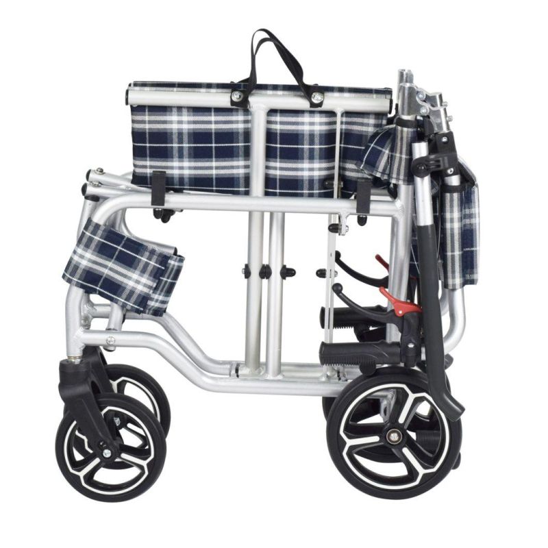 Small Manual Folding Wheelchair for The Elderly