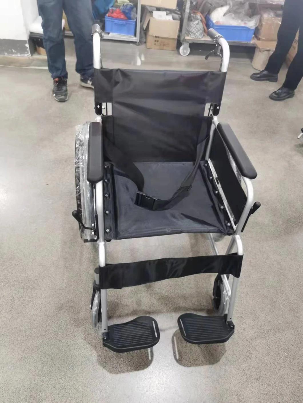 Medical Product Aluminum Alloy Manual Wheelchair for Disabled