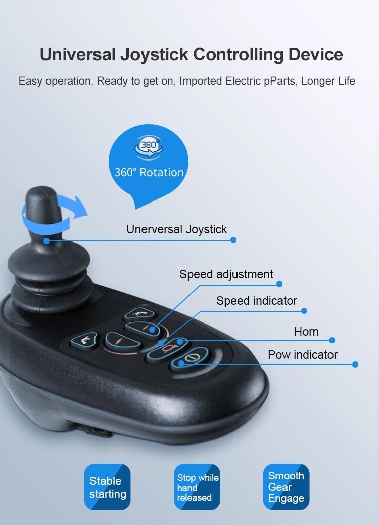 New Steel Handicapped Automatic Power Electric Standing Wheelchair