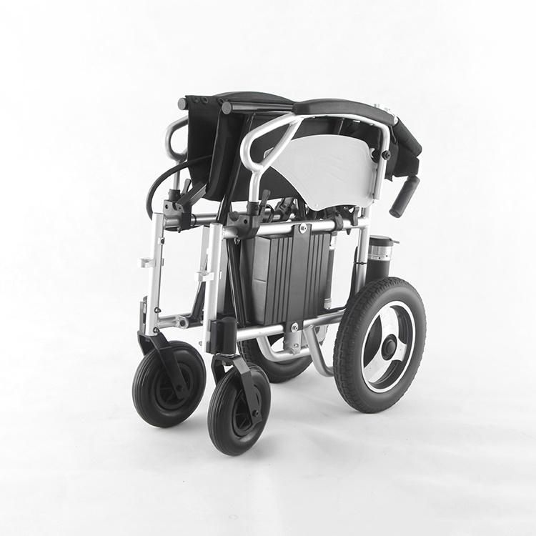 2020 Topmedi Lightweight Folding Electric Wheelchair for Elderly Disabled