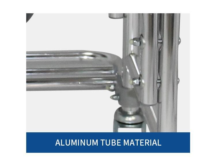Aluminum Shower Chair Commode with Wheels