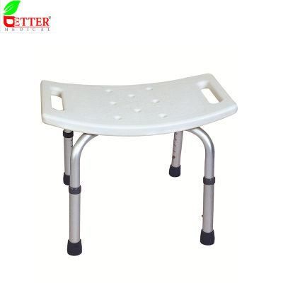Height Adjustable Standard Aluminum Anodized Shower Stool Shower Chair