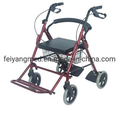 Shopping Aluminium Manual Transport Wheelchair Rollator