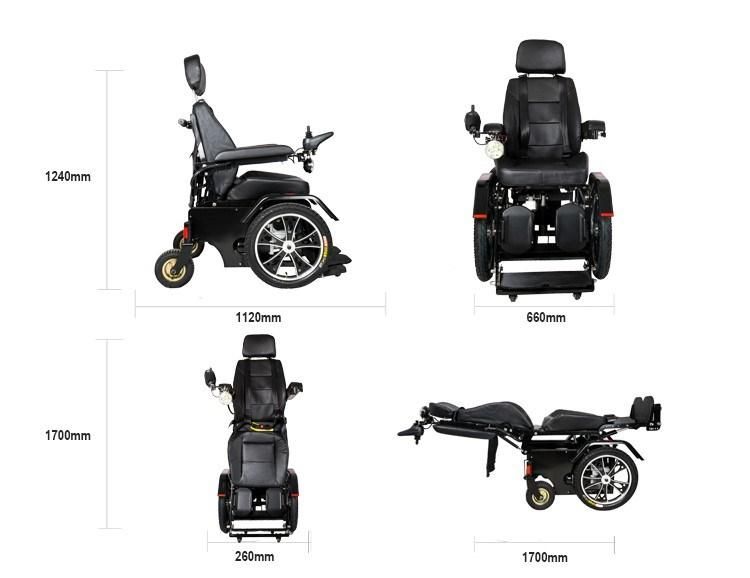 Stand up and Down Electric Standing Wheel Chair for Disabled