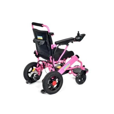 Foldable Electric Wheelchair Wheel Chair Aluminum Alloy Rehabilitation Therapy Supplies