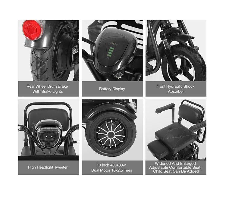 Hot Products Tricycle Electric Mobility Scooter Three Wheel for Disabled People