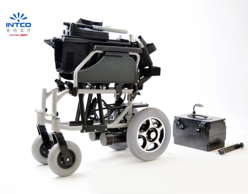 Medical Equipment Aluminum Folable Standard Electric Power Wheelchair