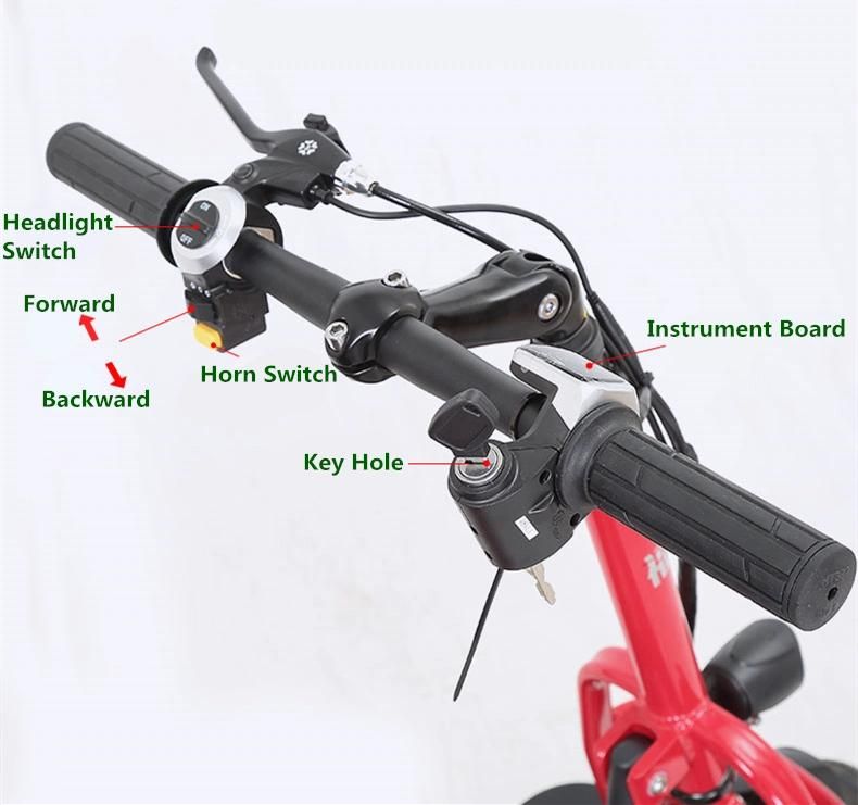 Aluminum Lightweight Folding 3 Wheel Electric Scooter for Adults Wheelchair