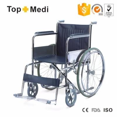Manual Steel Foldable Basic Hospital Disabled Wheelchair for Standard Market