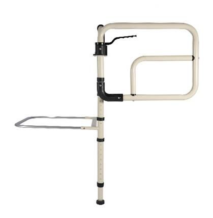 Wheelchair Assist-Bed Rail with Adjustable Handle Height and 90° Rotation