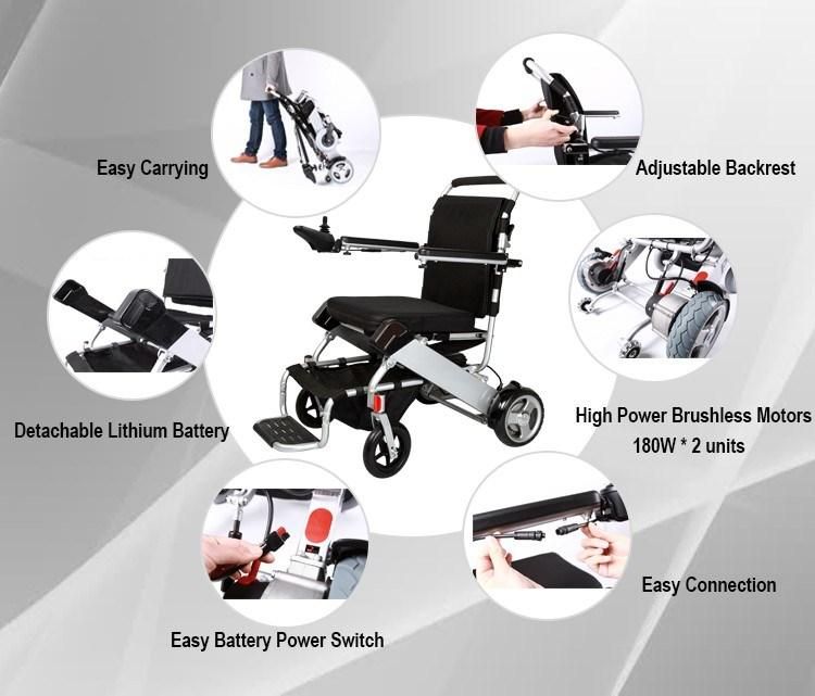 Jbh Professional Design D05A Travel Light Power Wheelchair with CE
