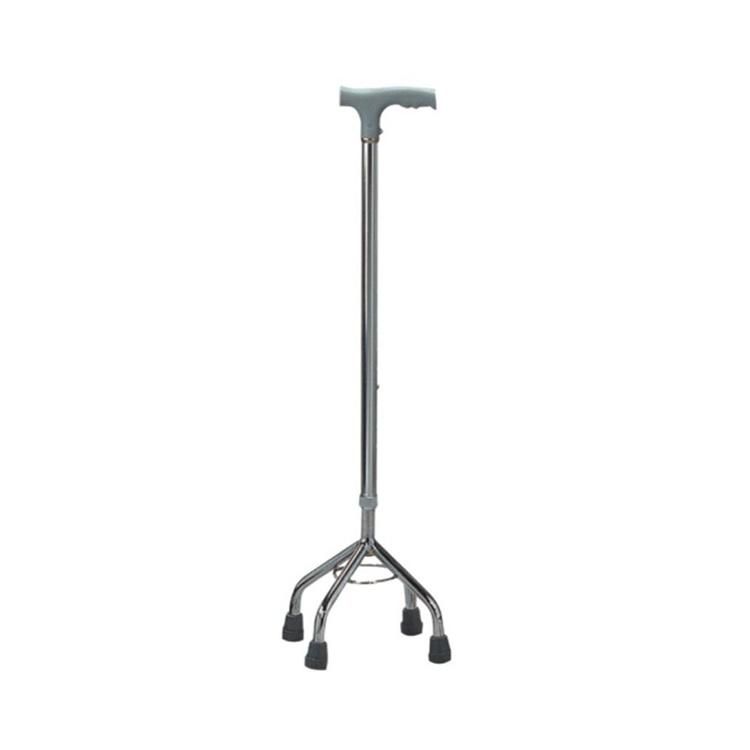 Fixed Lightweight Hand Grip Non-Slip 4 Legs Walking Sticks for Disabled