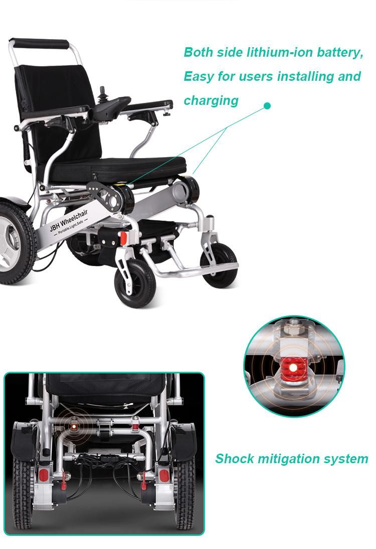 Easy Installing and Charging Folding Power Wheelchair for Disabled