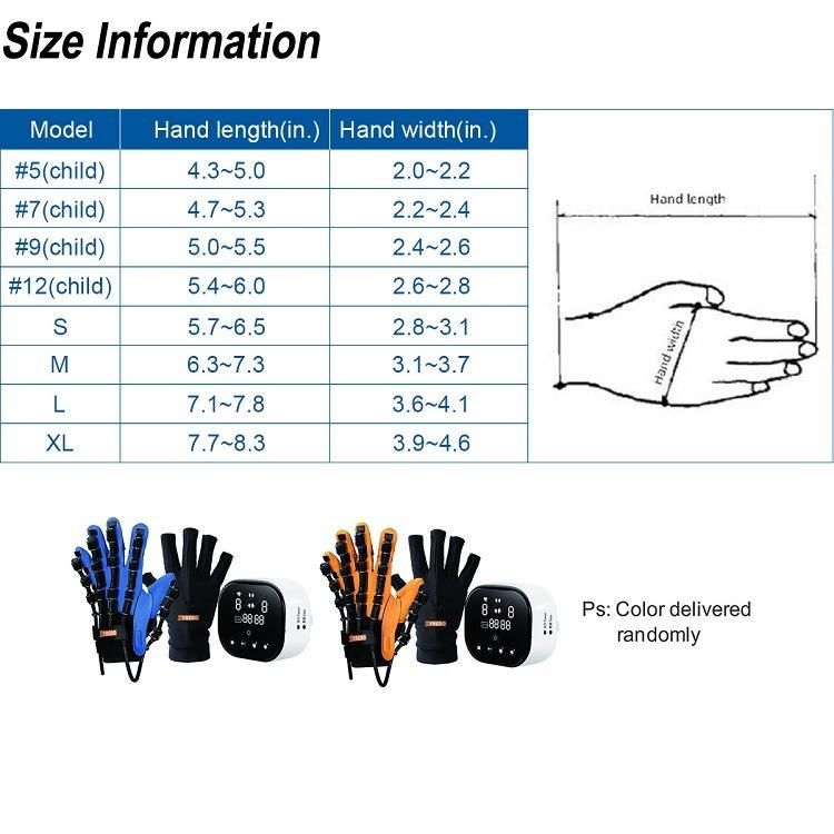 Household Physiotherapy Robotic Hand Gloves Rehabilitation Equipment for Hand Rehabilitation Exercise After Stroke