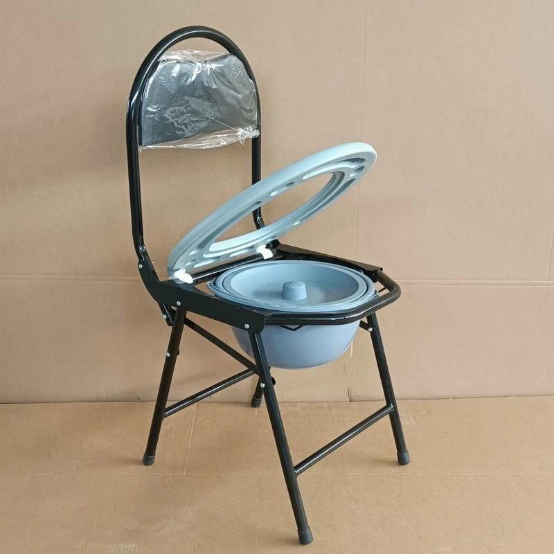 Rehabilitation Therapy Supplies Medical Equipment Foldable Commode Chair