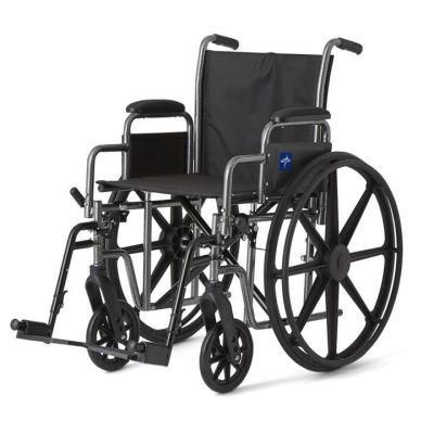 Extra Width Heavy Weight Large Size Durable Steel Manual Wheelchair