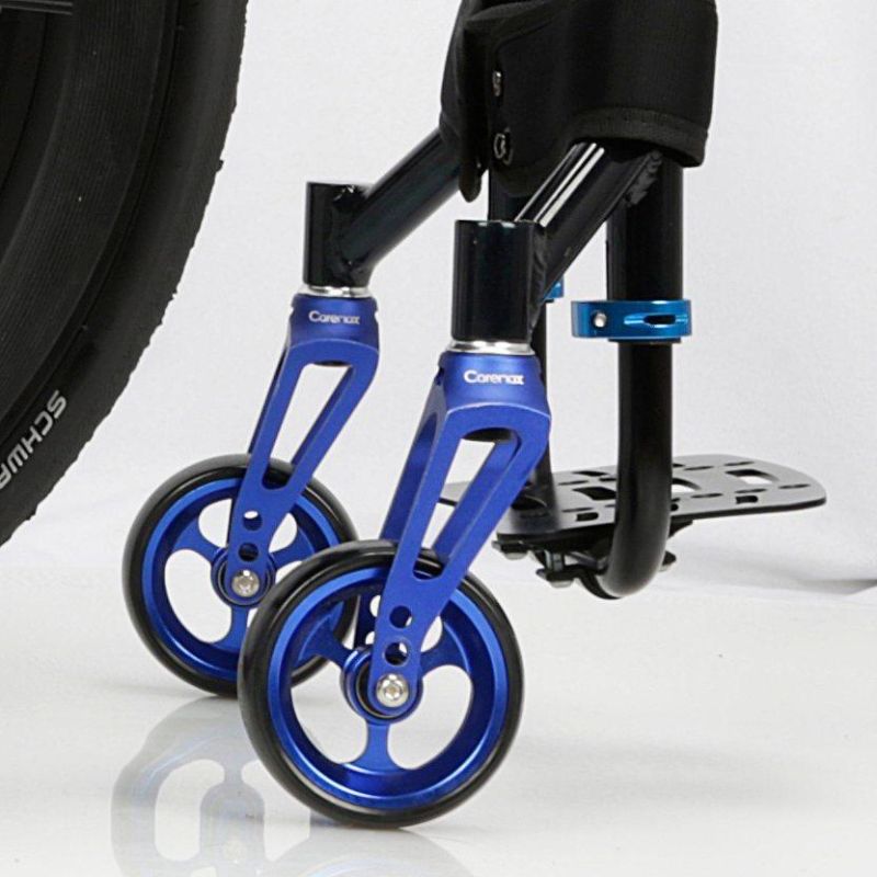 Healthcare Product Height-Adjustable Folding Manual Wheelchair for Hospital Patients
