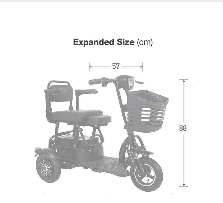 High Quality Wholesale Three Wheel Electric Disabled Scooter Pedicab 3 Wheels Car