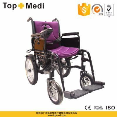 Topmedi Cheap Prices Folding Strong Bear Loading Electric Power Wheelchair China